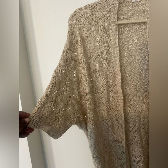 Altar’d State Open Front Crochet Sweater M/L - Picture 2 of 5